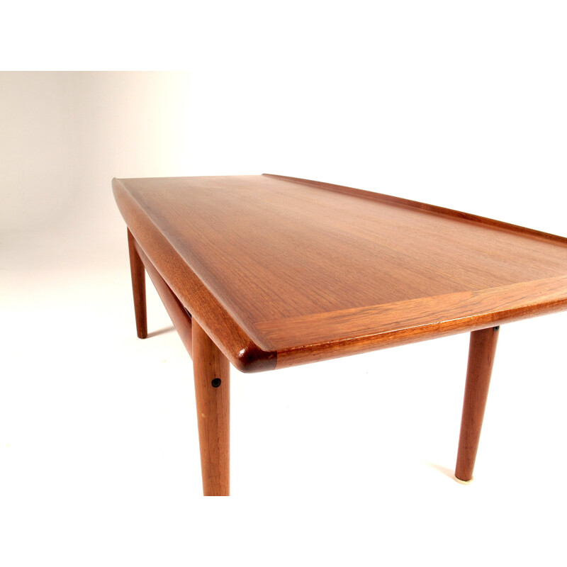 Scandinavian teak coffee table by Grete Jalk - 1960s