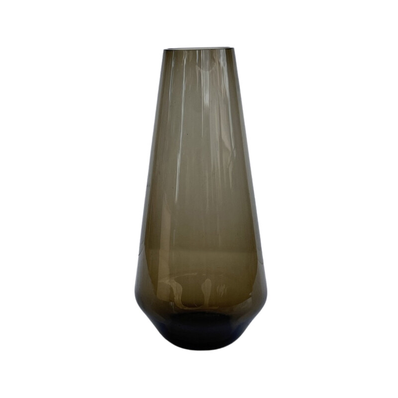 Vintage tourmaline vase by Wilhelm Wagenfeld for Wmf, Germany 1960