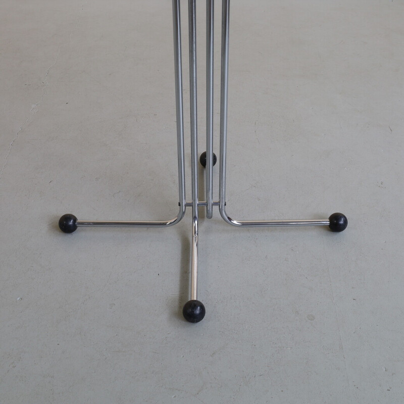 Vintage chrome coat rack, 1980