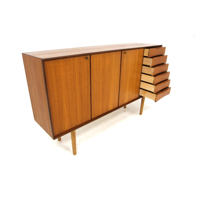 Vintage Scandinavian sideboard in teak "Spekter" by Fredrik Kayser for Skei and Co Møbelfabrik, Sweden 1960