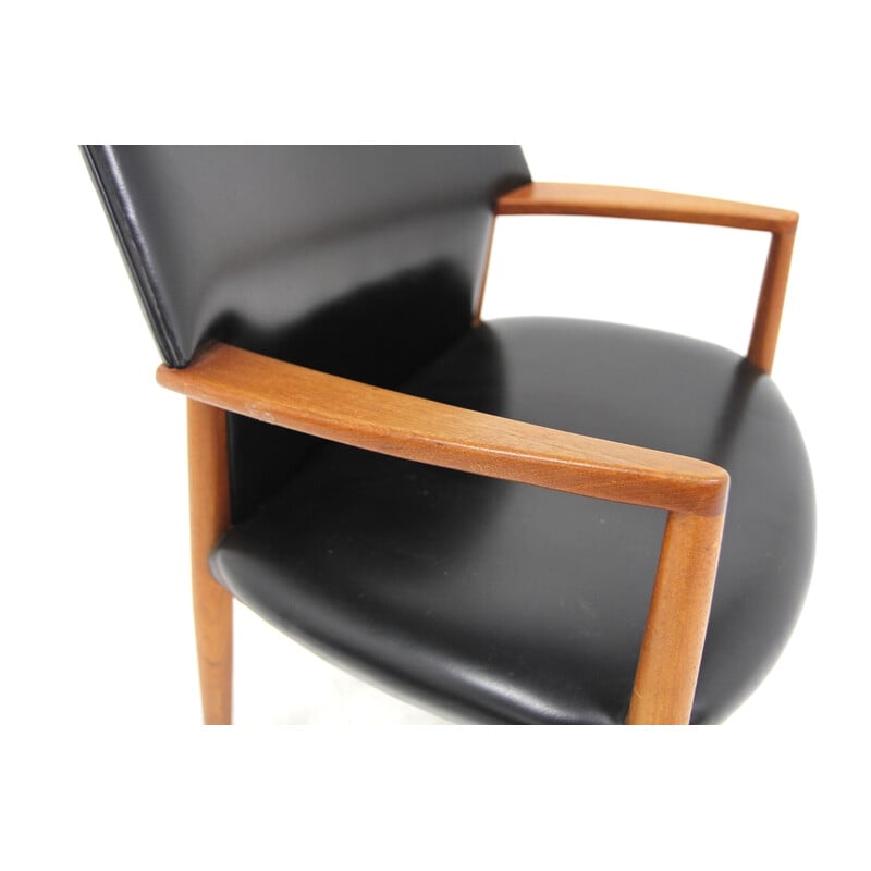 Vintage Skai office chair by Ejnar Larsen and Axel Bender Madsen, Denmark 1960