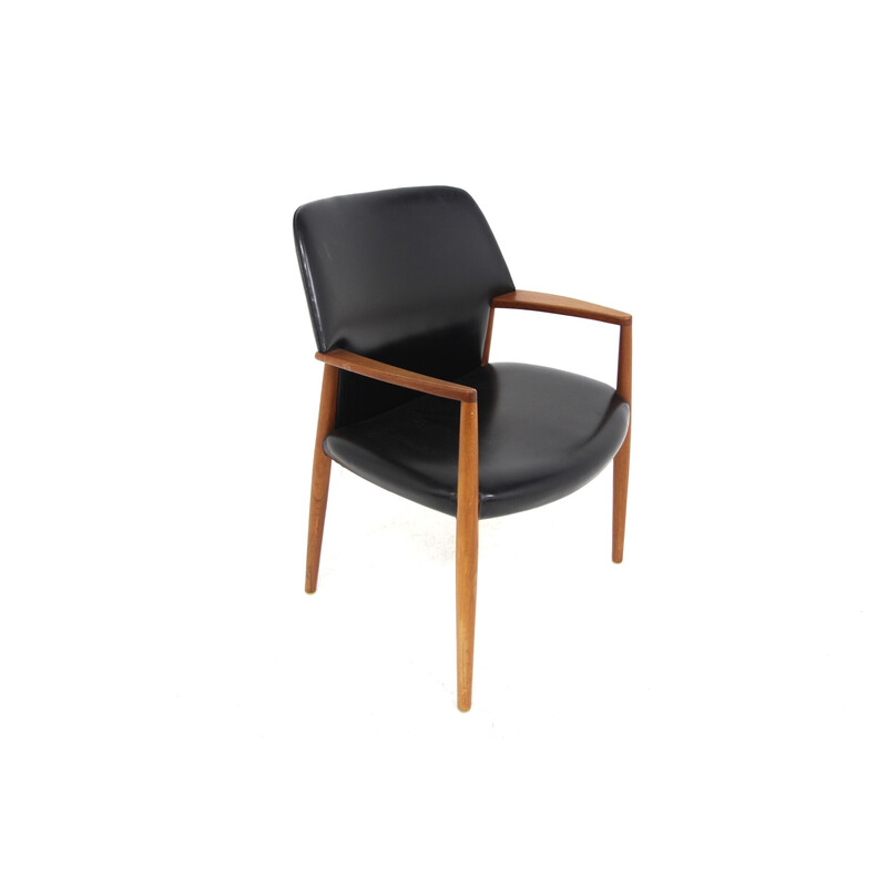 Vintage Skai office chair by Ejnar Larsen and Axel Bender Madsen, Denmark 1960