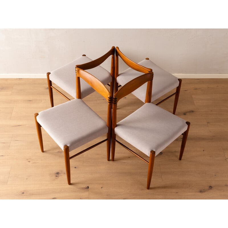 Set of 4 vintage dining chairs by H.W. Klein for Bramin, Denmark 1960s