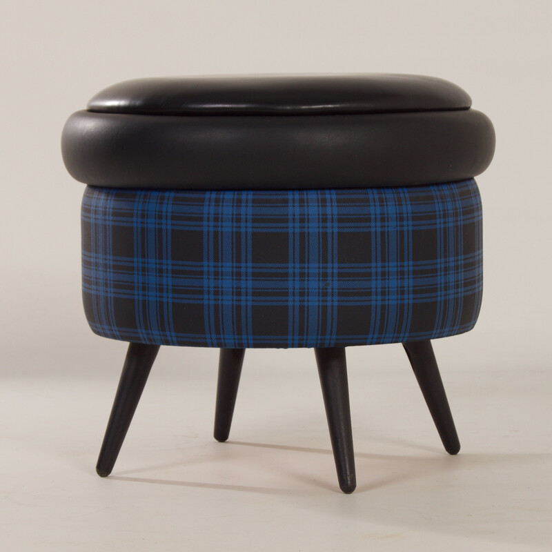 Vintage pouf with storage space, 1960s