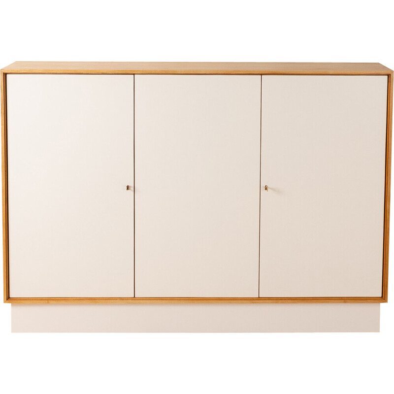 Enfilade vintage en blanc crème par Lothar Wegner, Allemagne 1960