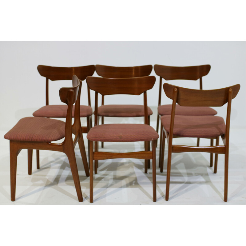 Set of 6 dining chairs by Schiønning & Elgaard - 1960s