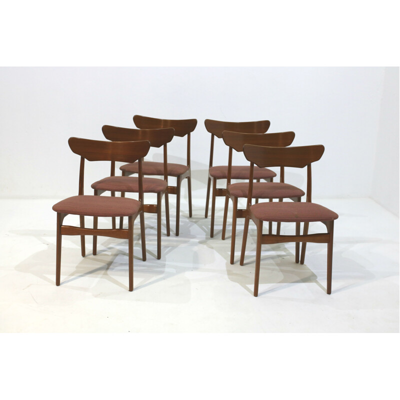Set of 6 dining chairs by Schiønning & Elgaard - 1960s