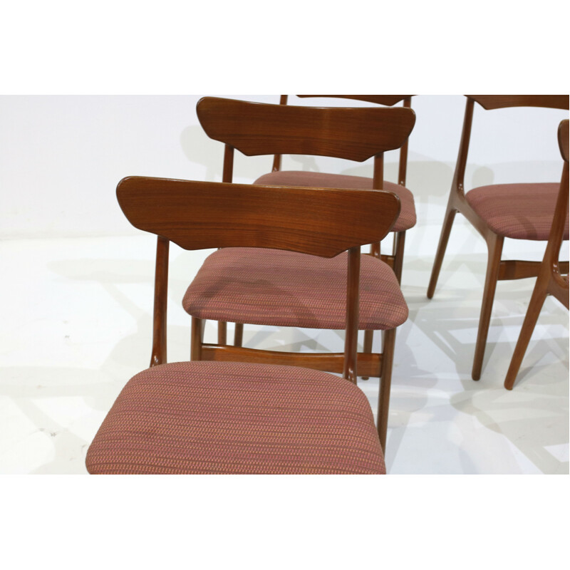 Set of 6 dining chairs by Schiønning & Elgaard - 1960s