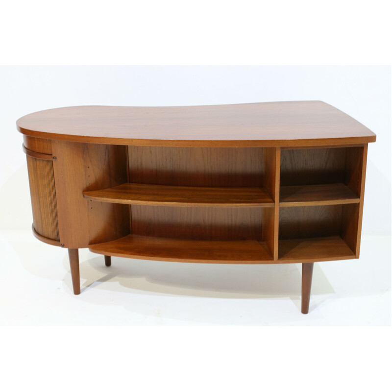 Teak kidney desk by Kai Kristiansen for Feldballe Mobelfabrik - 1960s