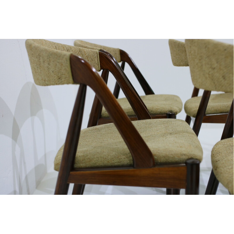 Set of 6 rosewood Dining Chairs by Kai Kristiansen - 1960