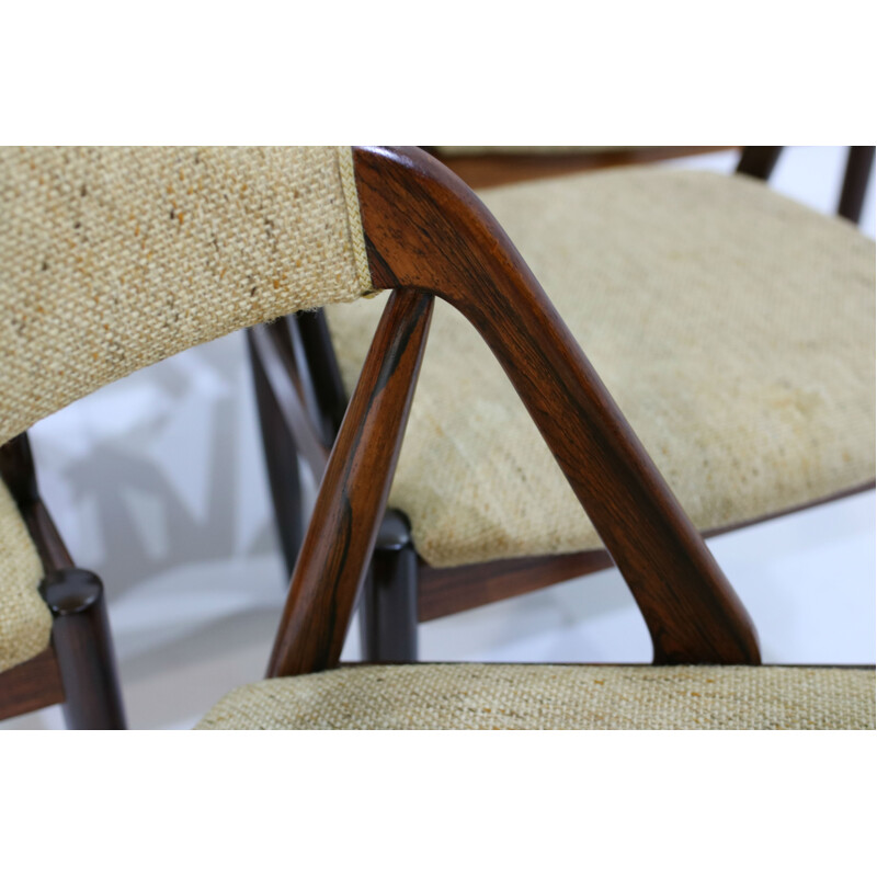 Set of 6 rosewood Dining Chairs by Kai Kristiansen - 1960