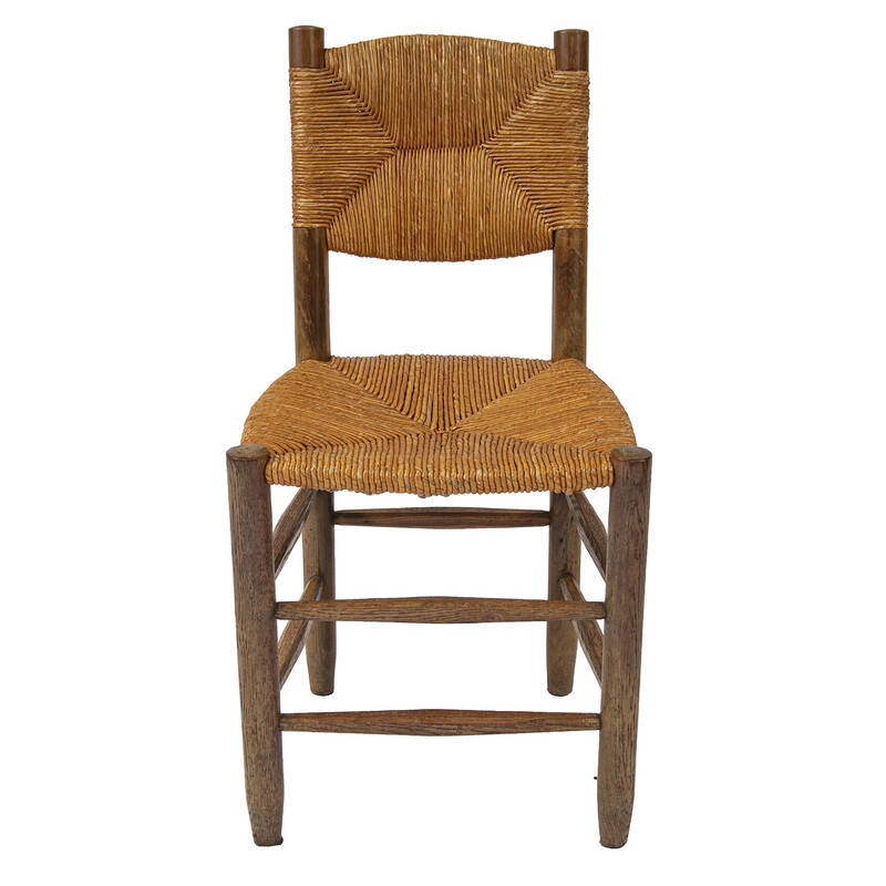 Set aus 6 Vintage Bauche Stühlen von Charlotte Perriand, Frankreich 1950