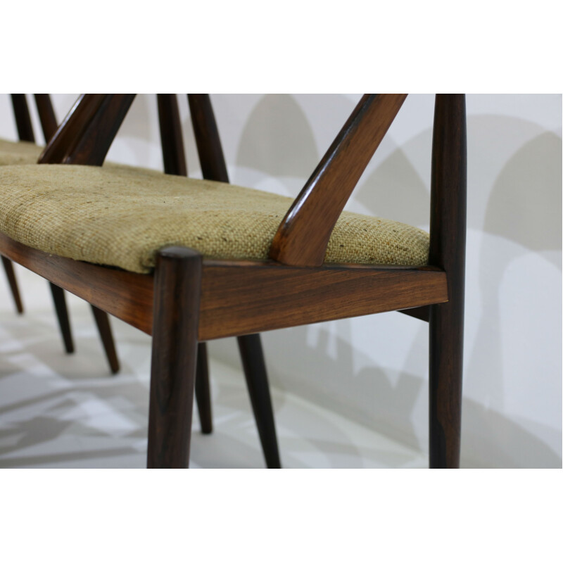 Set of 6 rosewood Dining Chairs by Kai Kristiansen - 1960