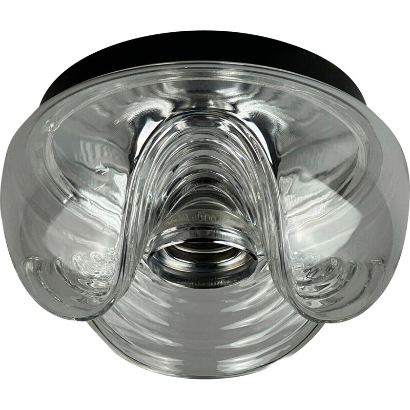 Vintage Wave ceiling lamp by Koch and Lowy for Peill and Putzler, 1960-1970