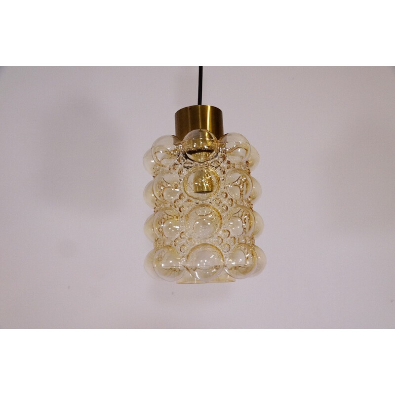 Bubble glass pendant lamp by Helena Tynell for Glashütte Limburg - 1960s