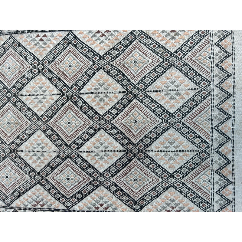 Vintage wool hallway rug