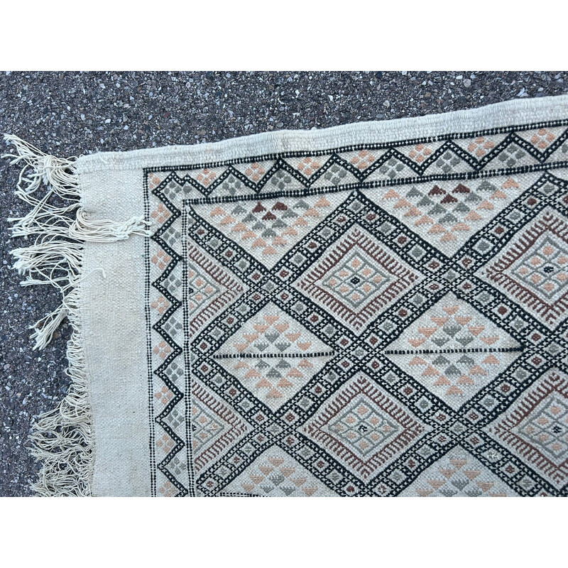 Vintage wool hallway rug