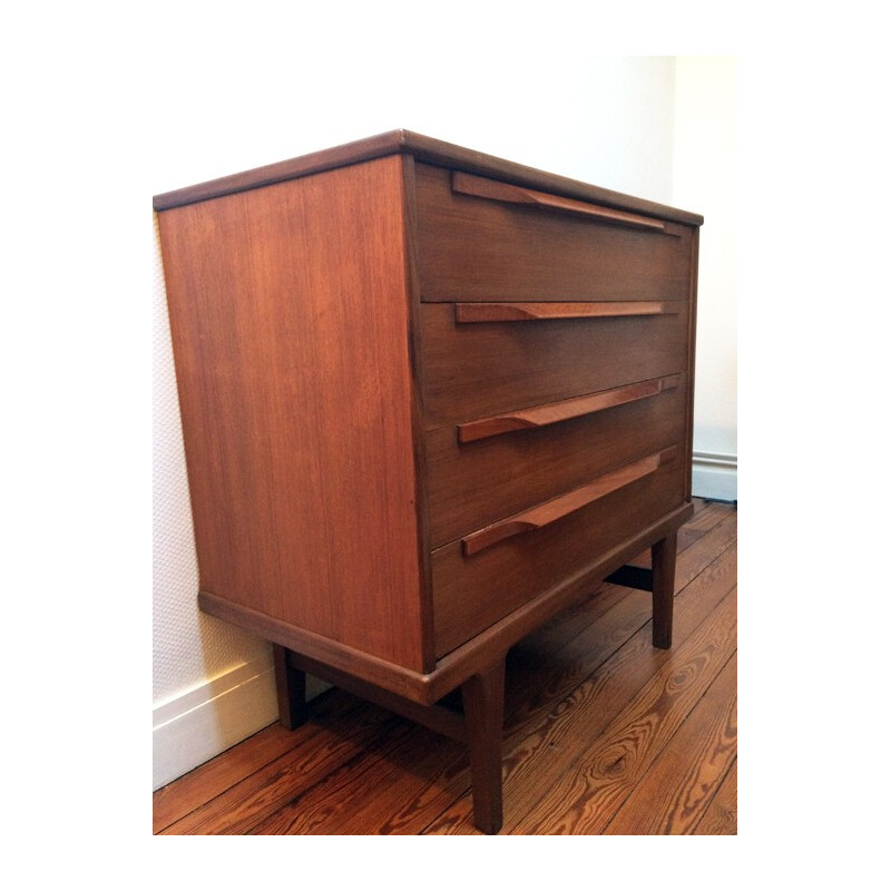 Scandinavian teak chest of drawers - 1960s