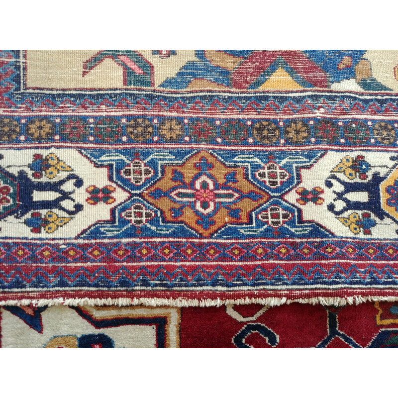 Vintage-Teppich Ardebil aus Samt und Baumwolle, Iran