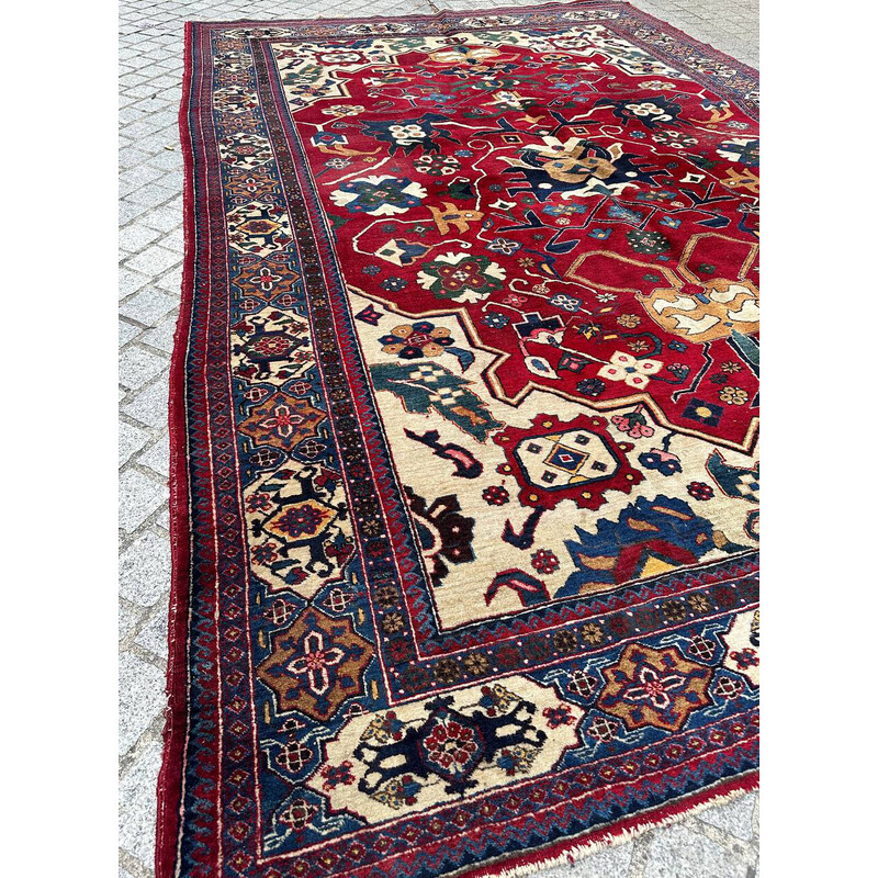 Vintage Ardebil rug in velvet and cotton, Iran