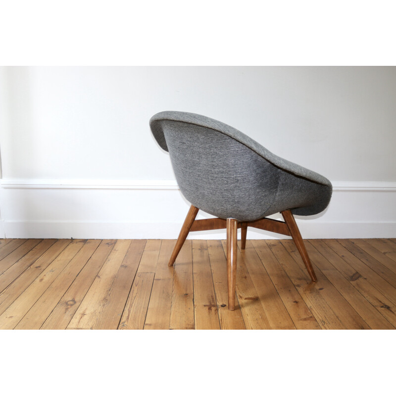 Vintage armchair by Miroslav Navratil, Czechoslovakia 1960