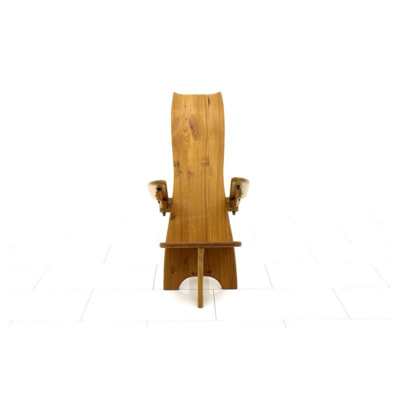 Sculptural wood Chair, Finland - 1970s