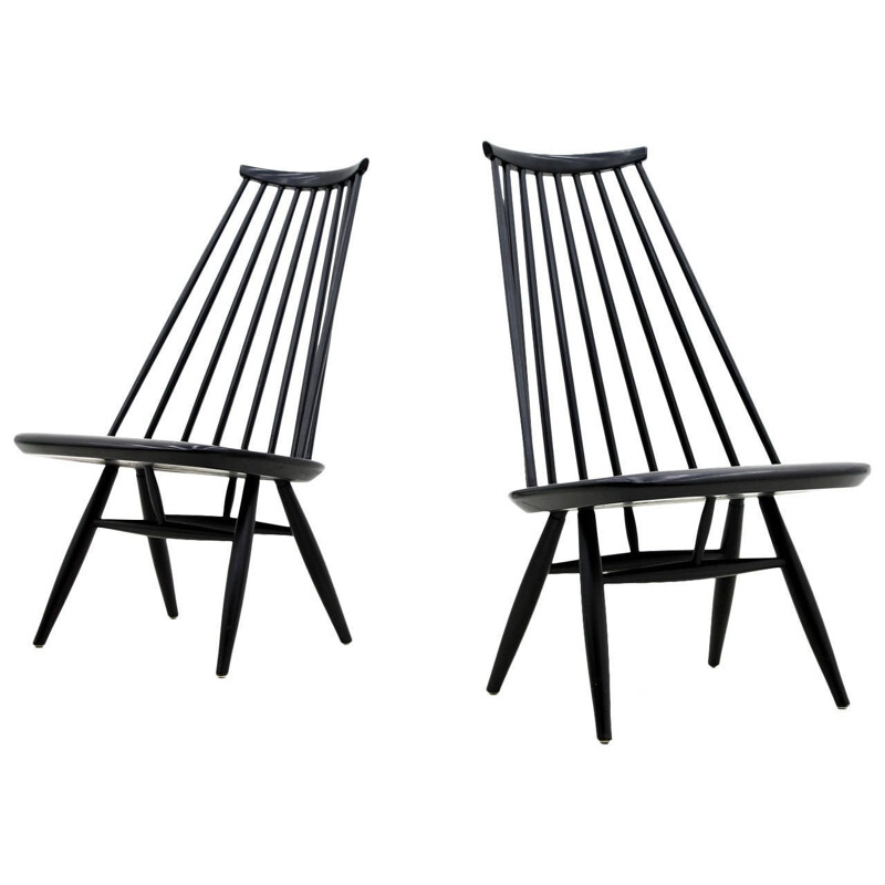 Pair of Mademoiselle Lounge Chairs by Ilmari Tapiovaara for Asko, Finland - 1950s