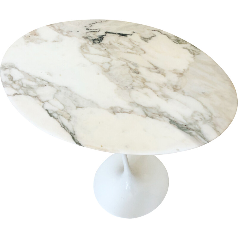 Vintage marble gueridon by Eero Saarinen for Knoll International