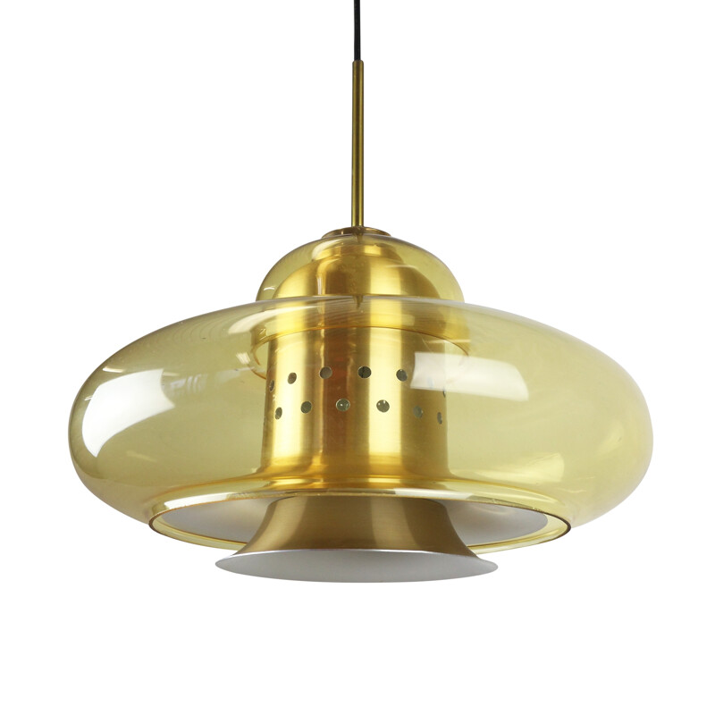 Space age pendant light by Dijkstra Lampen - 1970s