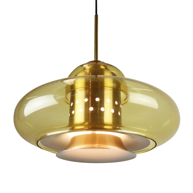 Space age pendant light by Dijkstra Lampen - 1970s