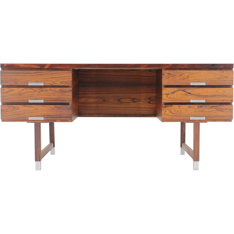 Vintage rosewood desk by Kai Kristiansen, Denmark 1960
