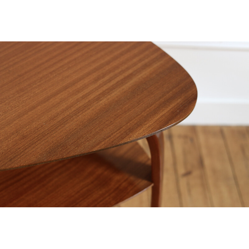 Vintage teak coffee table by Hugues Steiner, 1960