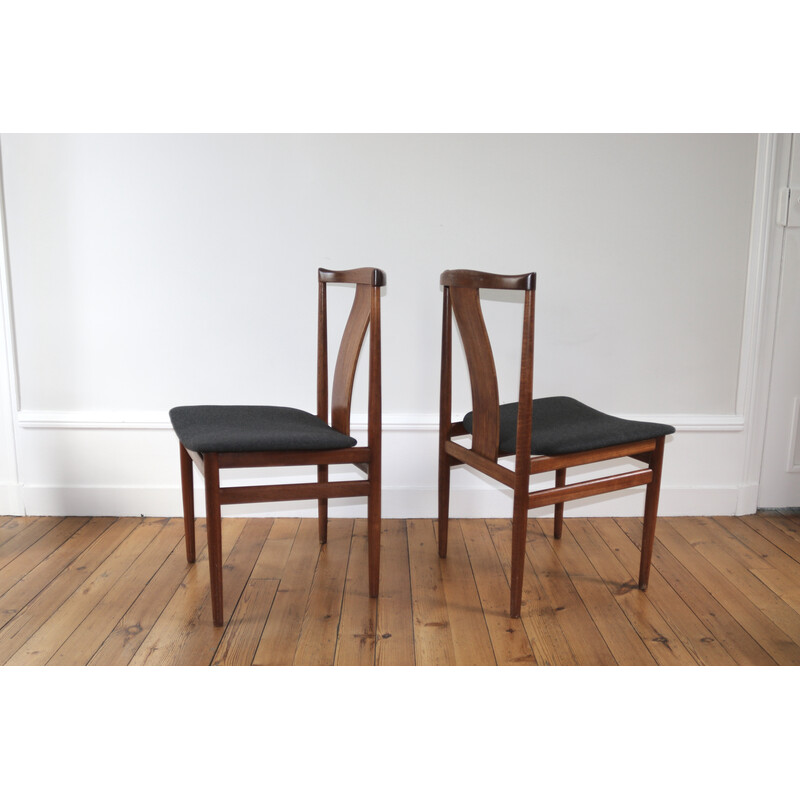 Coppia di sedie scandinave vintage in teak di Henning Sorensen