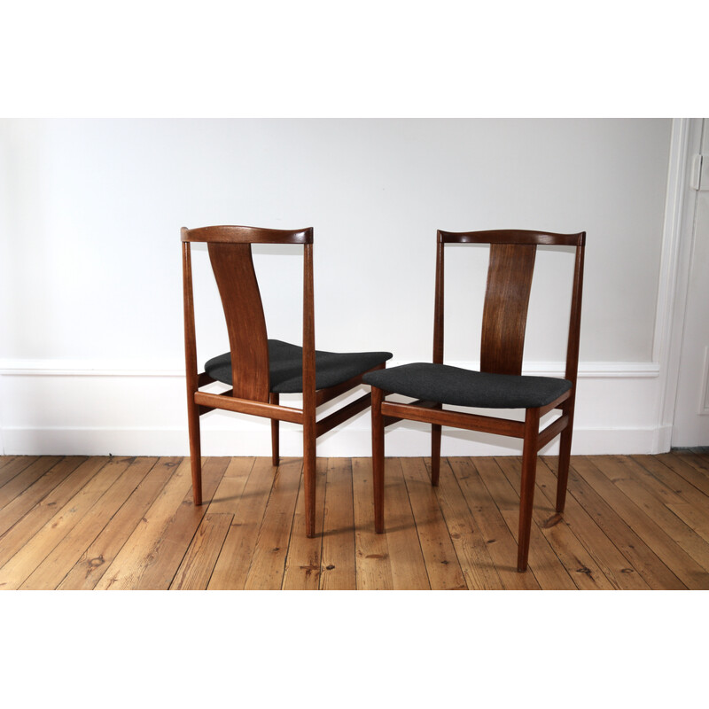 Pair of vintage Scandinavian teak chairs by Henning Sorensen