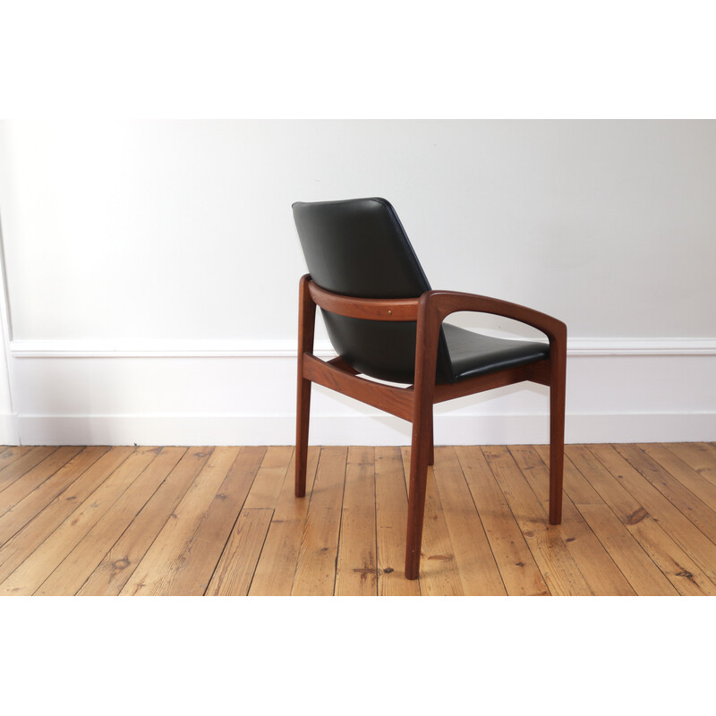 Vintage Scandinavian armchair in teak by Henning Kjaernulf, 1960