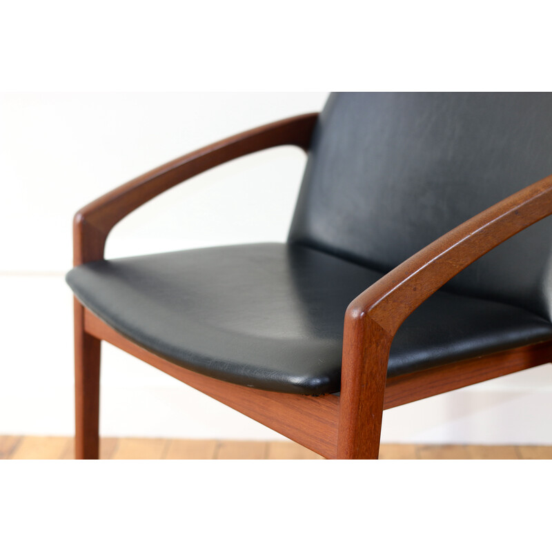 Vintage Scandinavian armchair in teak by Henning Kjaernulf, 1960