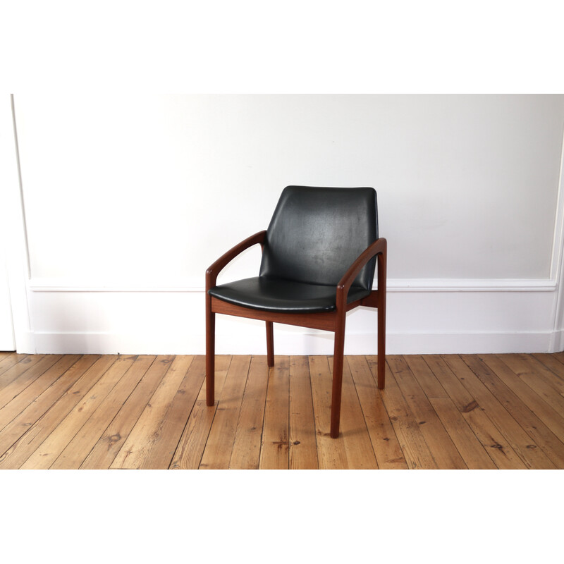 Vintage Scandinavian armchair in teak by Henning Kjaernulf, 1960