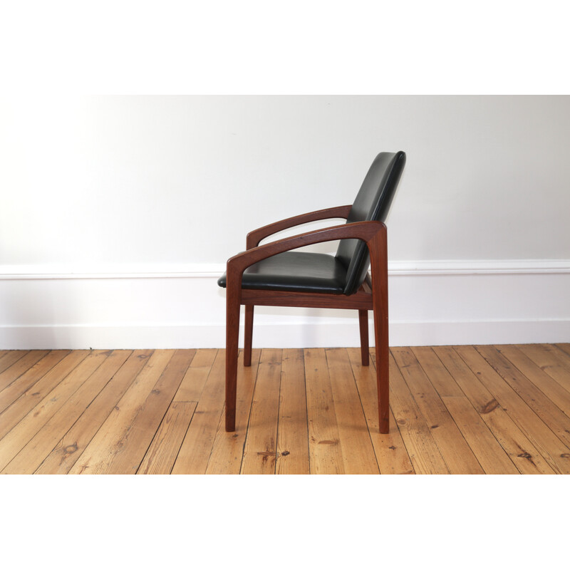 Vintage Scandinavian armchair in teak by Henning Kjaernulf, 1960