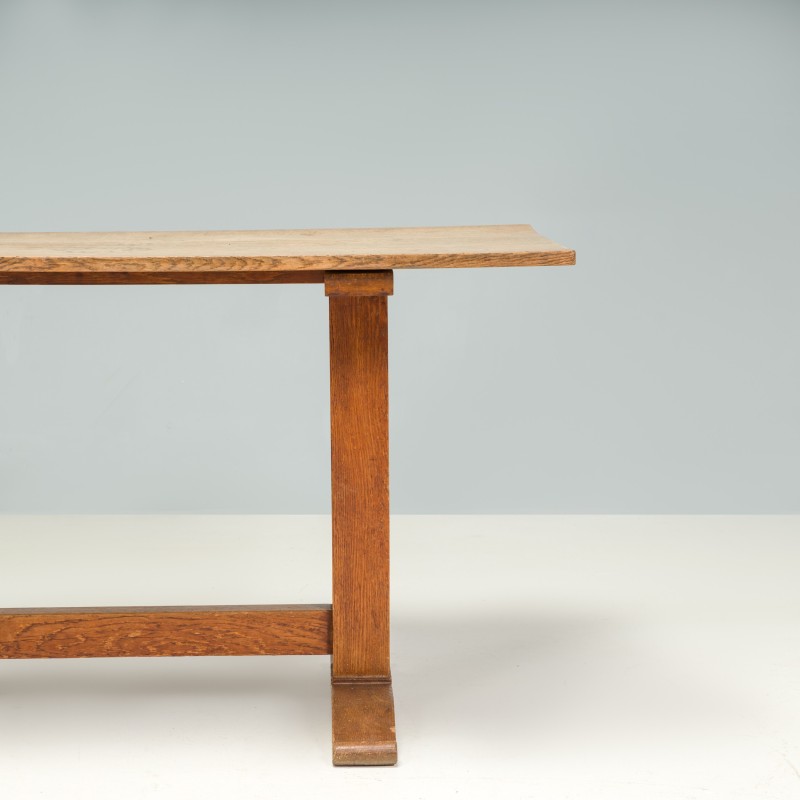 Table rectangulaire vintage en bois