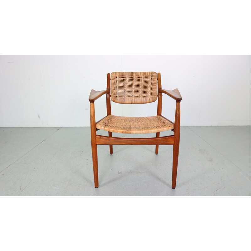 Cadeira de teca vintage de Arne Vodder para a Sibast Furniture, Dinamarca 1950