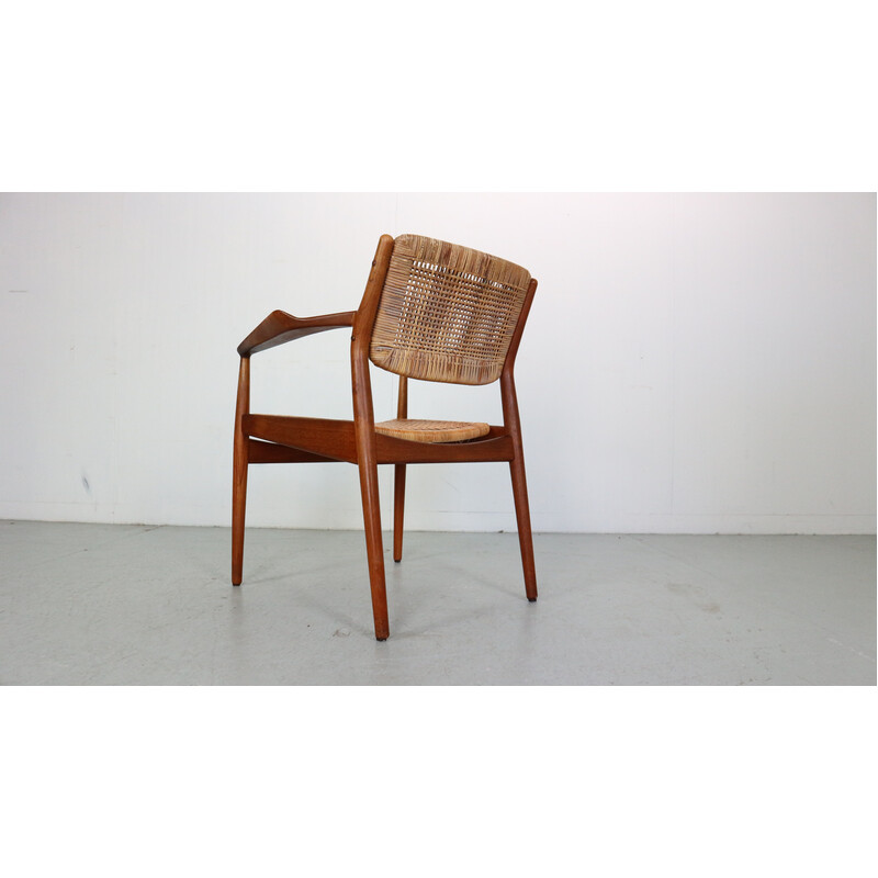 Cadeira de teca vintage de Arne Vodder para a Sibast Furniture, Dinamarca 1950