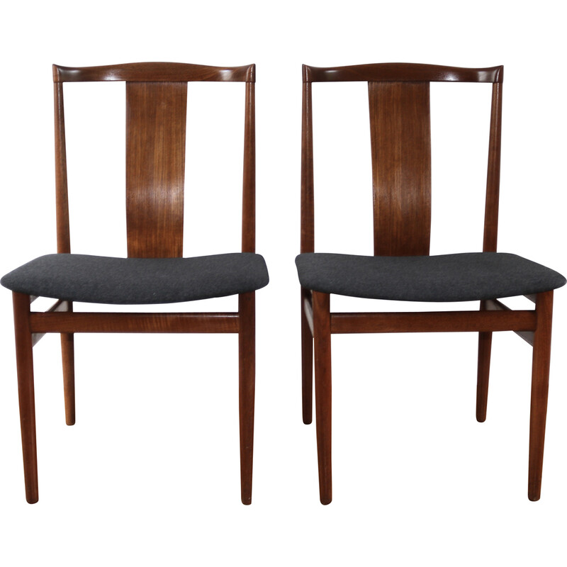 Pair of vintage Scandinavian teak chairs by Henning Sorensen