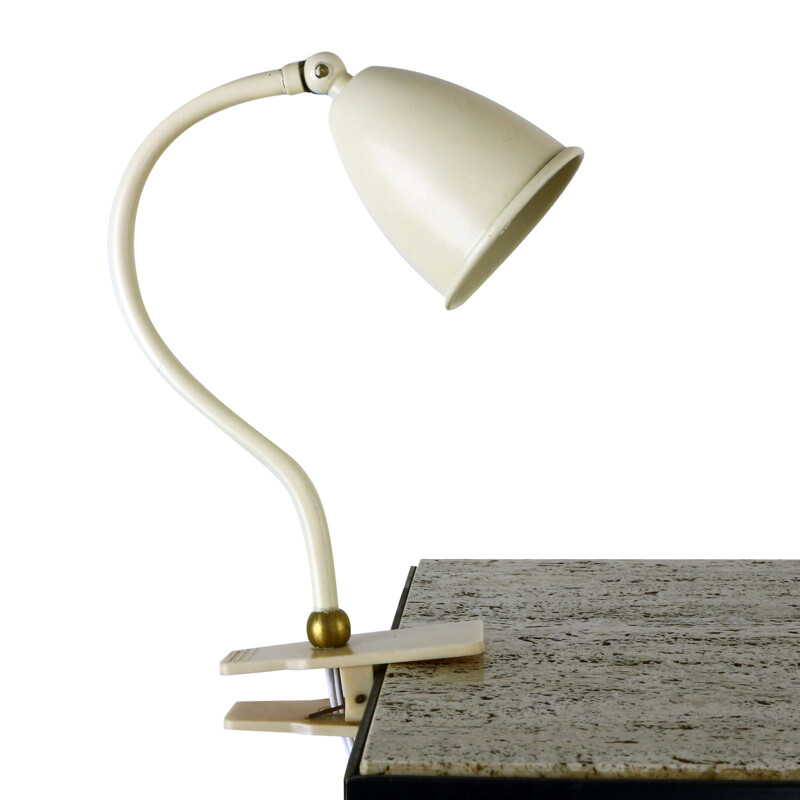 Small metal clamp desk light - 1950s