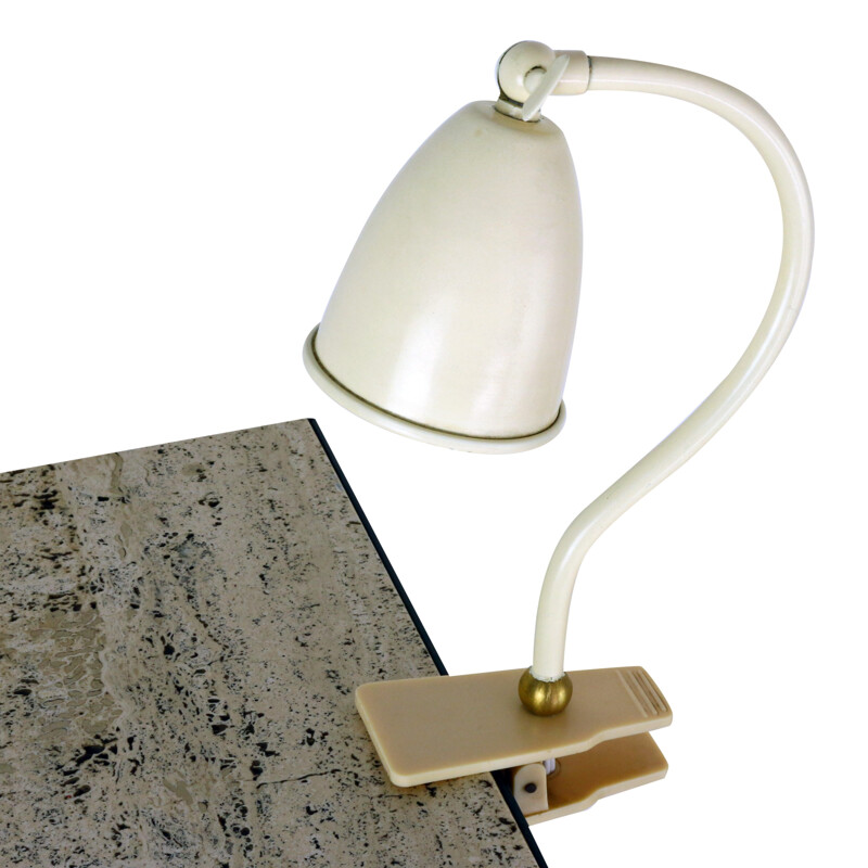 Small metal clamp desk light - 1950s