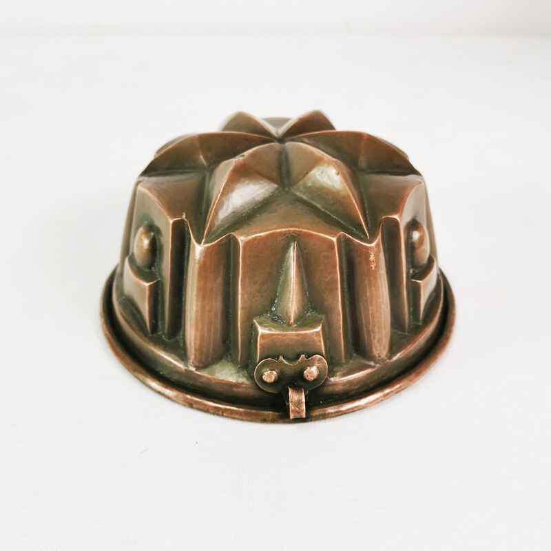 Vintage Art Deco copper cake box, Germany 1920