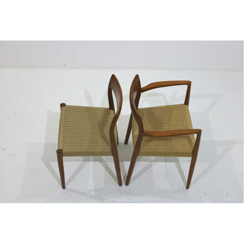 Set of 6 chairs by Niels O. Moller - 1950s
