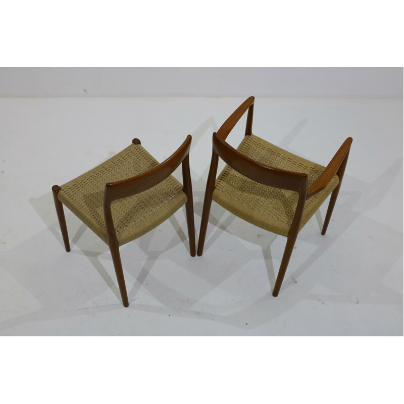 Set of 6 chairs by Niels O. Moller - 1950s