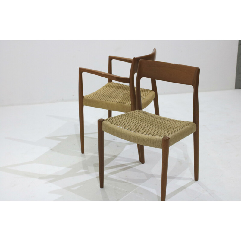 Set of 6 chairs by Niels O. Moller - 1950s