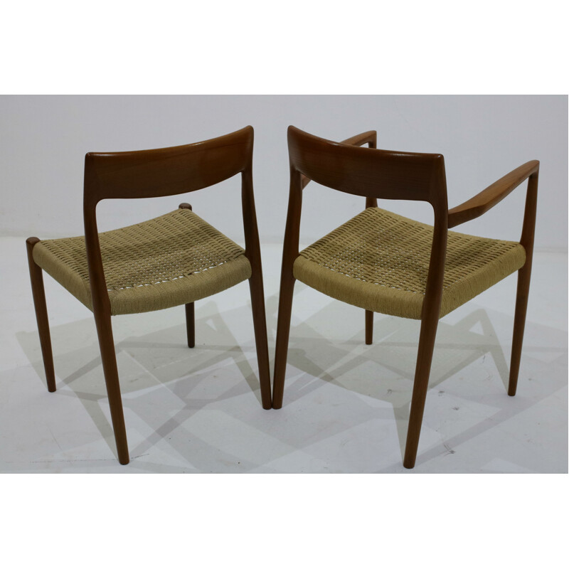 Set of 6 chairs by Niels O. Moller - 1950s