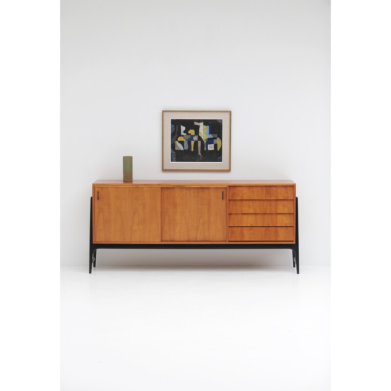 Buffet vintage en bois d'Alfred Hendrickx pour Belformn, 1958